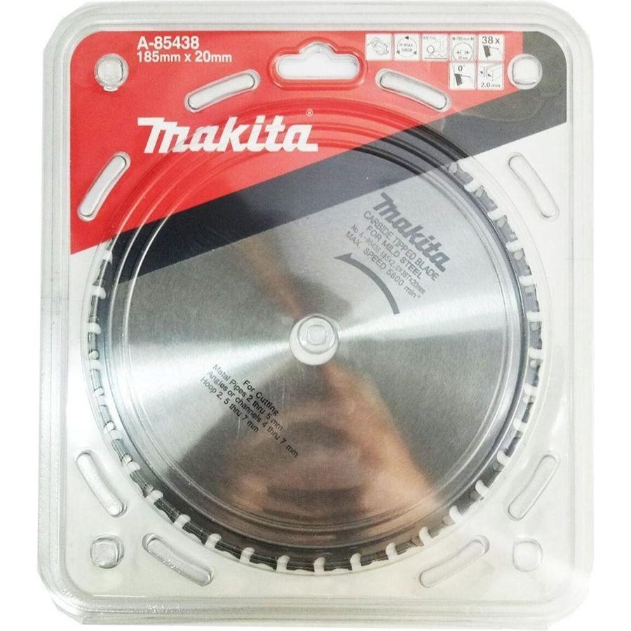 Makita Makita A-85438 Circular Saw Blade 7-1/4" X 38T For Mild Steel / 4131, Power Tools Saws — Southend Philippines