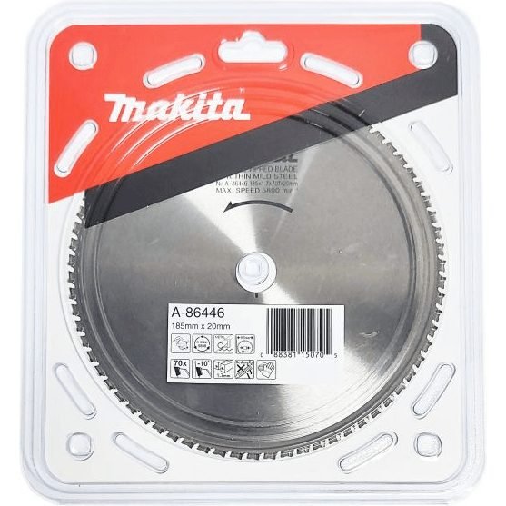 Makita Makita A-86446 Circular Saw Blade 7-1/4" X 70T For Corrugated Steel Plat, Power Tools Saws — Southend Philippines