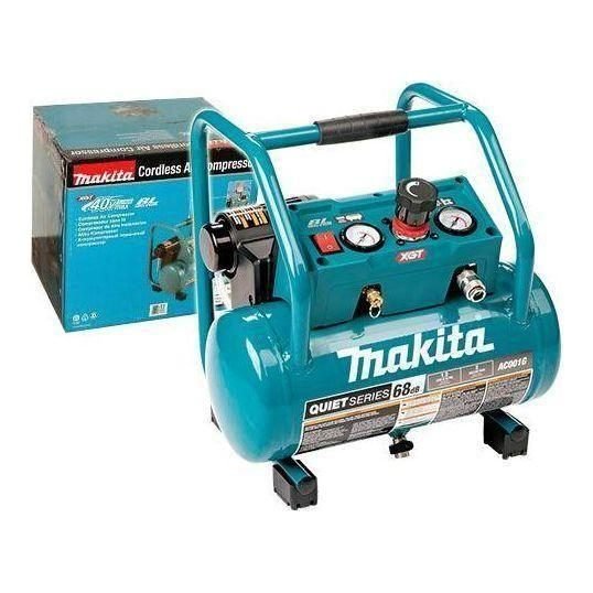 Makita Makita AC001GZ 40V Cordless Air Compressor 135psi (Noise Less) XGT [Bare, Power Tools Nailers & Staplers — Southend Ph
