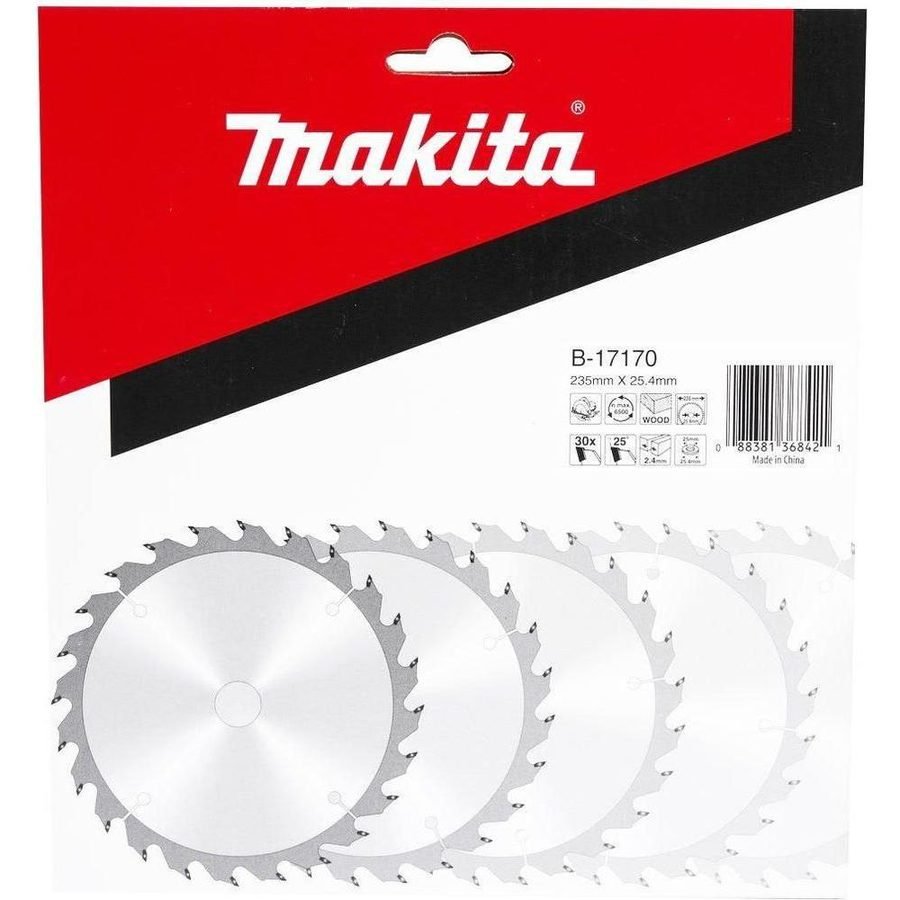 Makita Makita B-17170 Circular Saw Blade 9" X 30T For Wood, Power Tools Bits, Blades & Discs — Southend Philippines