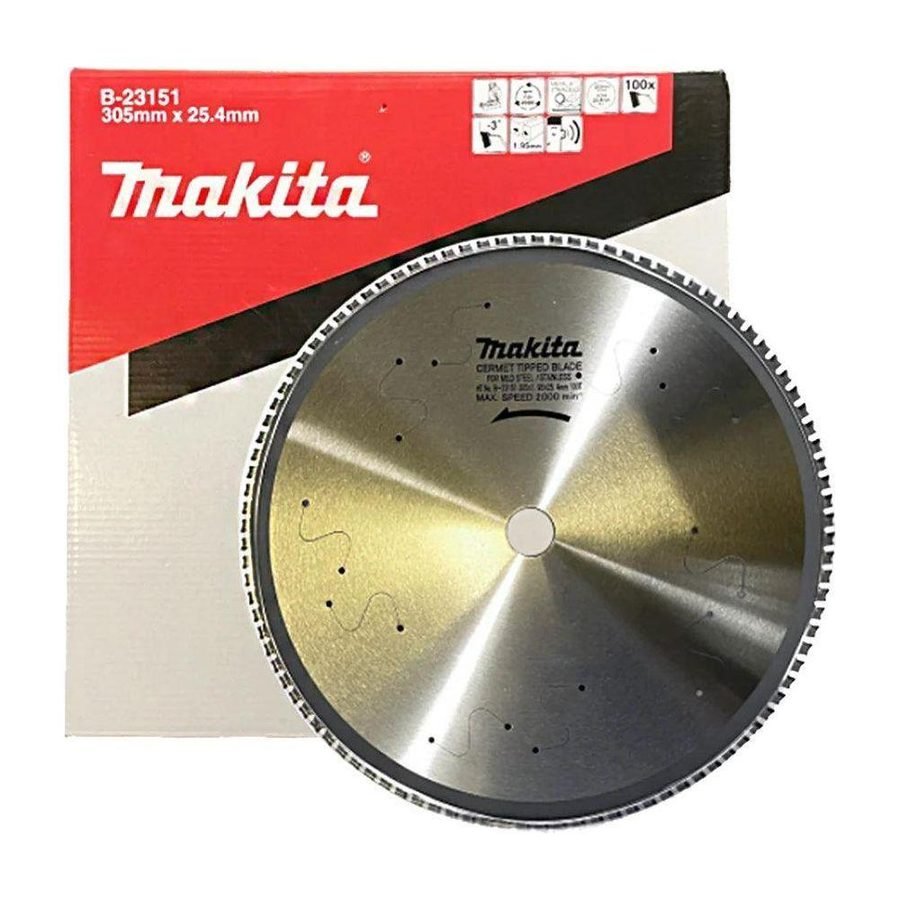 Makita Makita B-23151 Circular Saw Blade 12"X 100T For Thin Stainless Steel / L, Power Tools Bits, Blades & Discs — Southend 