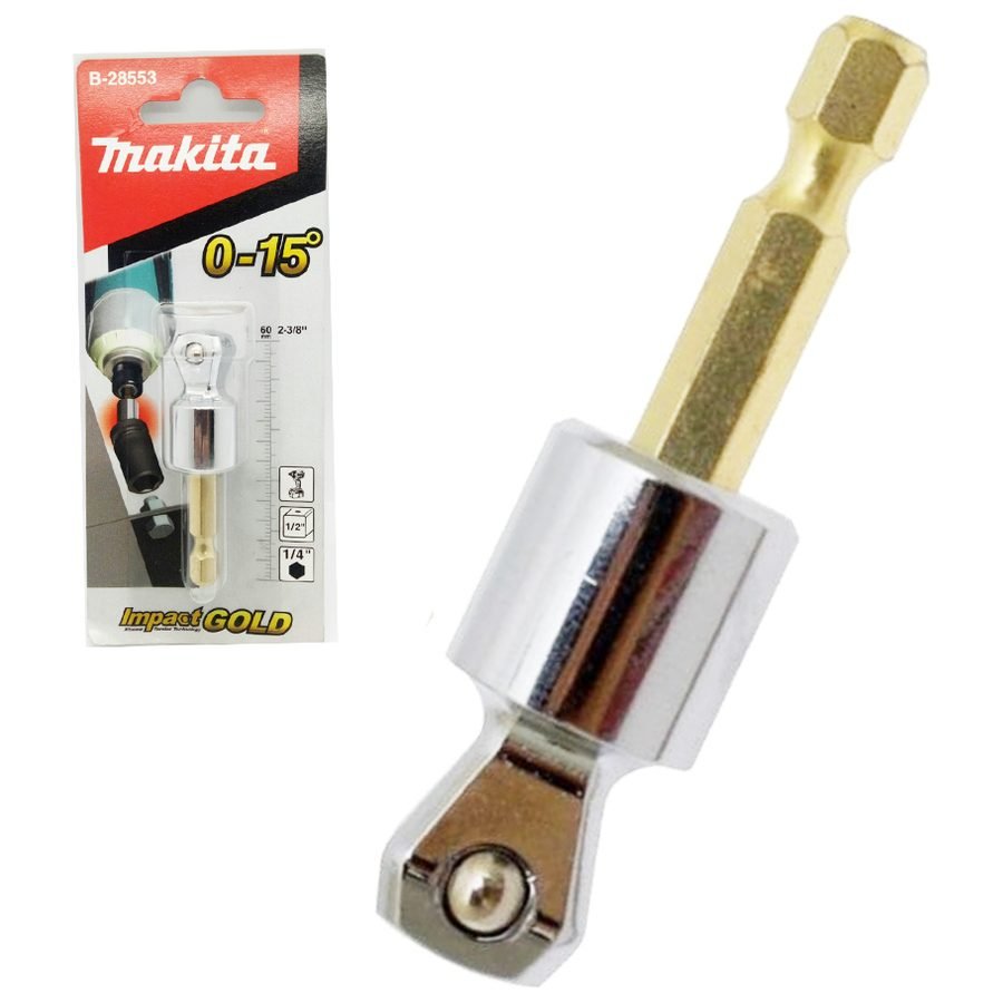 Makita Makita B-28553 Impact Gold Tilt Socket Adapter 1/4" Hex, Power Tools Bits, Blades & Discs — Southend Philippines