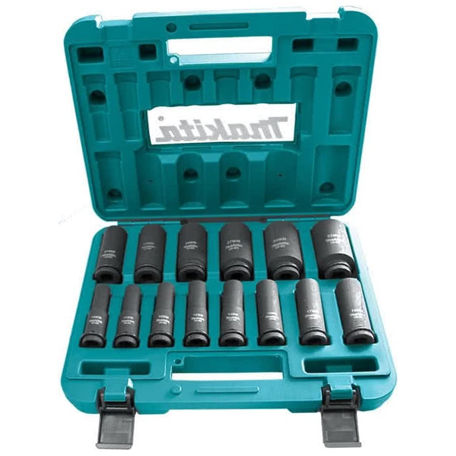 Makita B-52308 1/2" Drive Impact Deep Socket Set 14Pcs
