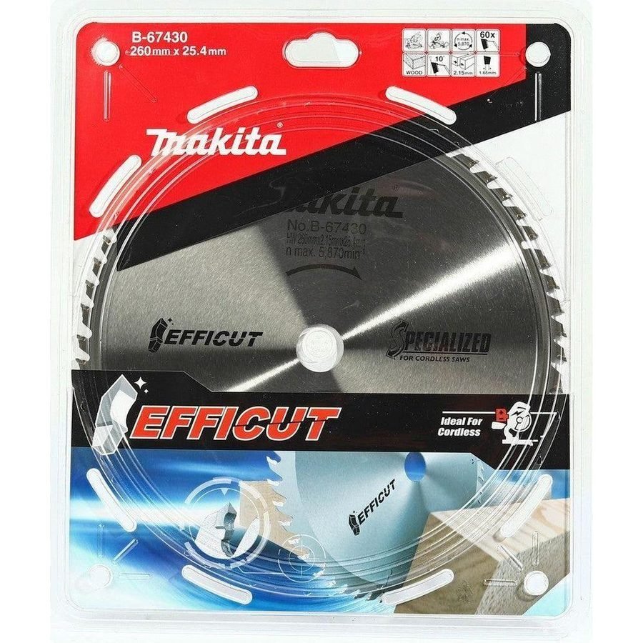 Makita Makita B-67430 Circular Saw Blade 10" X 60T For Wood, Power Tools Bits, Blades & Discs — Southend Philippines