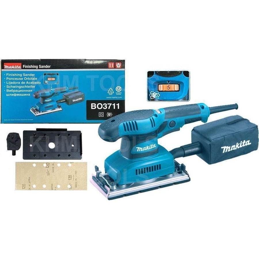 Makita Makita BO3711 1/3 Sheet Finishing Sander (Variable Speed) 190W, Power Tools Sanders — Southend Philippines
