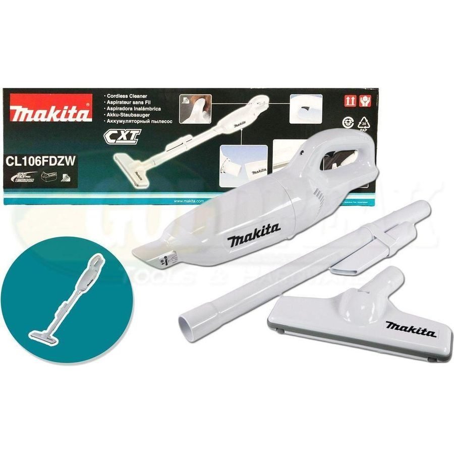 Makita Makita CL106FDZW 12V Cordless Vacuum Cleaner (CXT-Series) [Bare], Power Tools Blowers & Vacuums — Southend Philippines