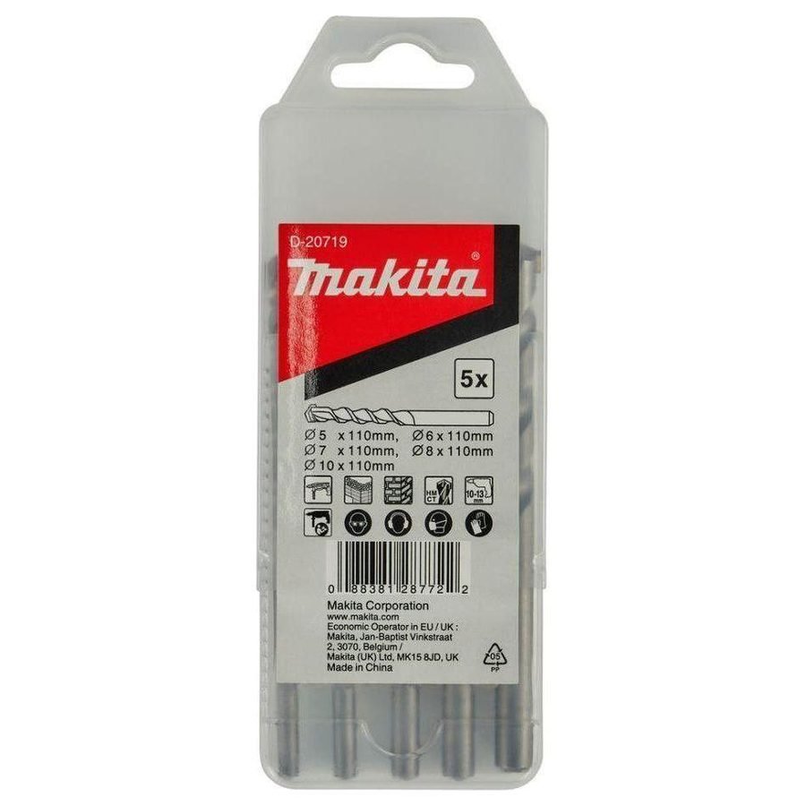 Makita Makita D-20719 TCT Masonry / Concrete Drill Bit Set (5pcs), Power Tools Drills & Drivers — Southend Philippines