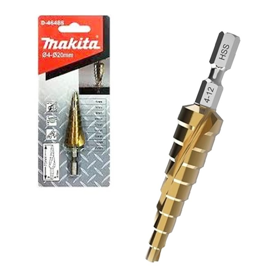 Makita Makita D-46470 Step Drill Bit 1/4" 4-12mm, Power Tools Drills & Drivers — Southend Philippines