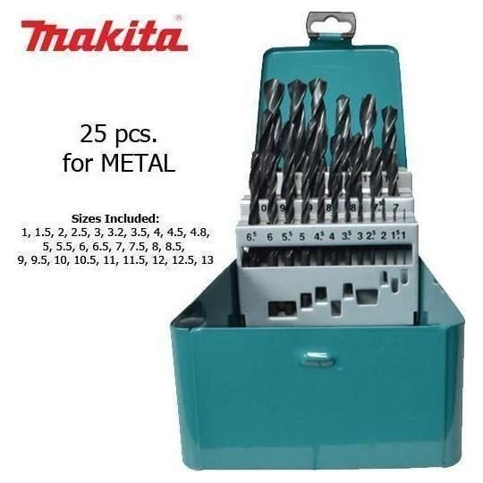 Makita Makita D-54097 HSS-R Metal Drill Bit Set 25 Pcs., Power Tools Bits, Blades & Discs — Southend Philippines