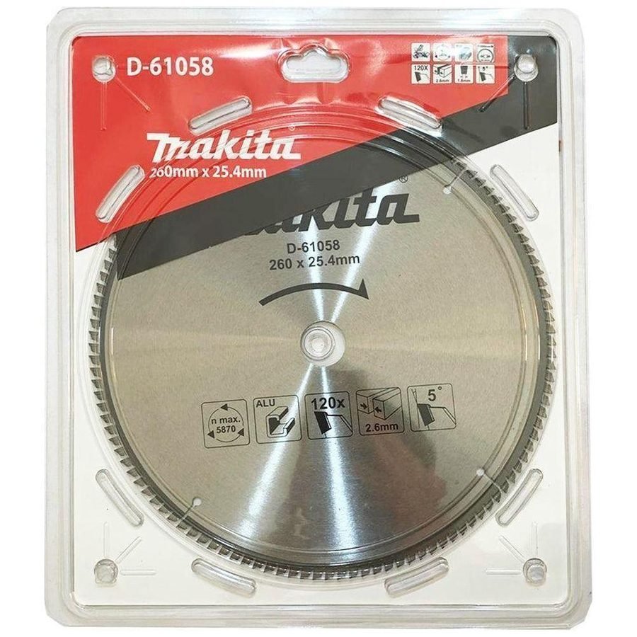 Makita Makita D-61058 Circular Saw Blade 10" X 120T For Aluminum, Power Tools Bits, Blades & Discs — Southend Philippines