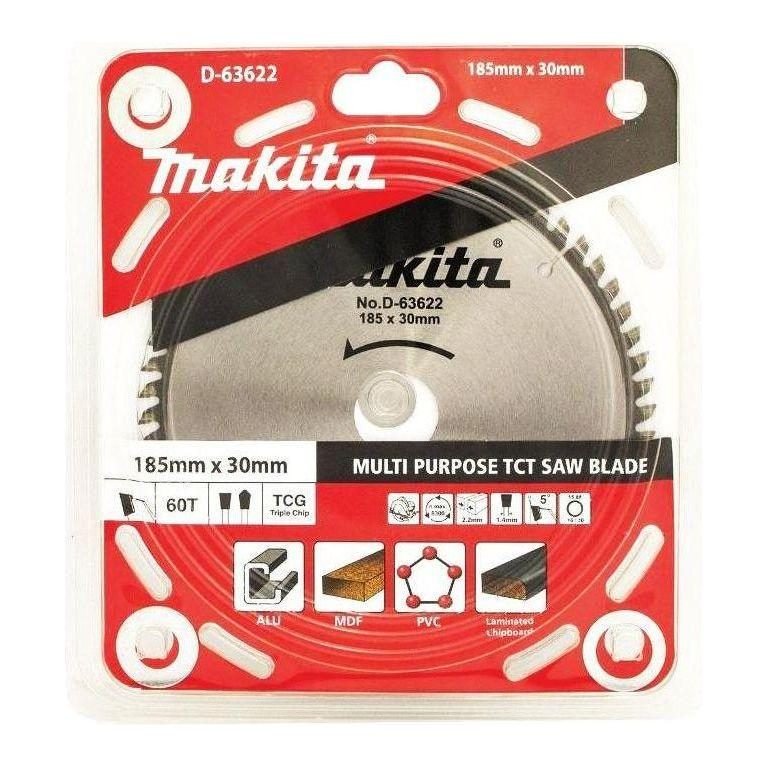 Makita Makita D-63622 Circular Saw Blade 7-1/4" X 60T (Multi Purpose), Power Tools Bits, Blades & Discs — Southend Philippine