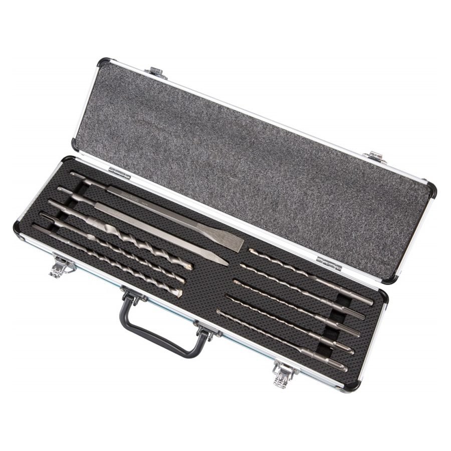 Makita Makita D-70904 TCT SDS-Plus Drill Bit & Chisel Set With Aluminum Case 10, Power Tools Bits, Blades & Discs — Southend 