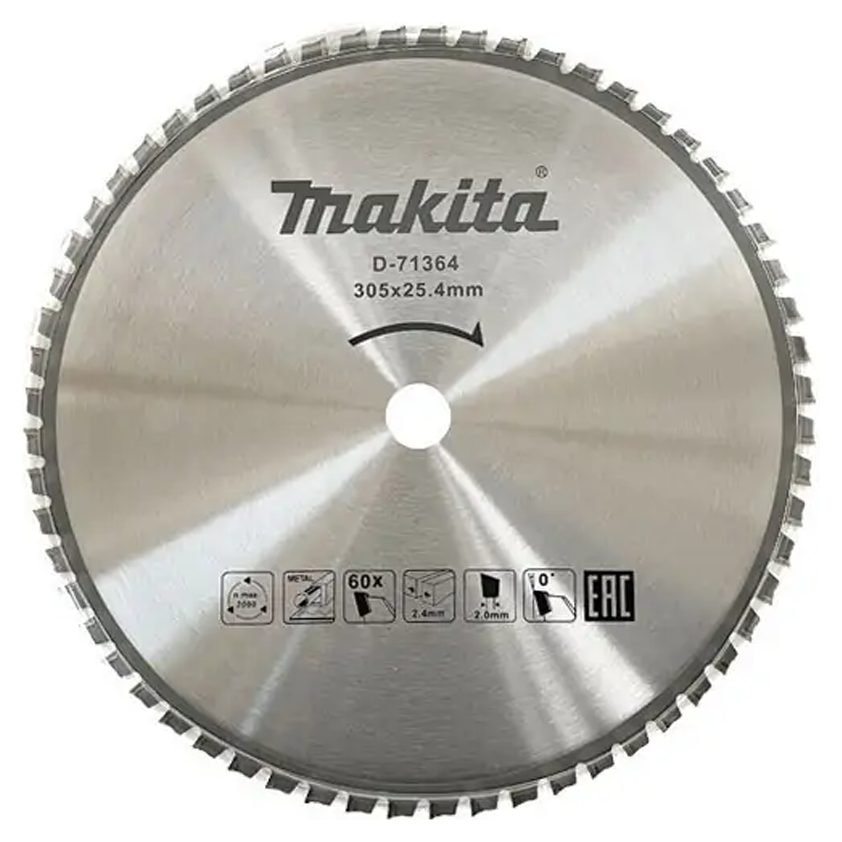 Makita Makita D-71364 TCT Circular Saw Blade For Mild Steel 12"X60T, Power Tools Saws — Southend Philippines
