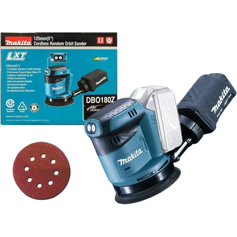 Makita Makita DBO180Z 18V Cordless Random Orbit Sander (LXT-Series) [Bare], Power Tools Sanders — Southend Philippines