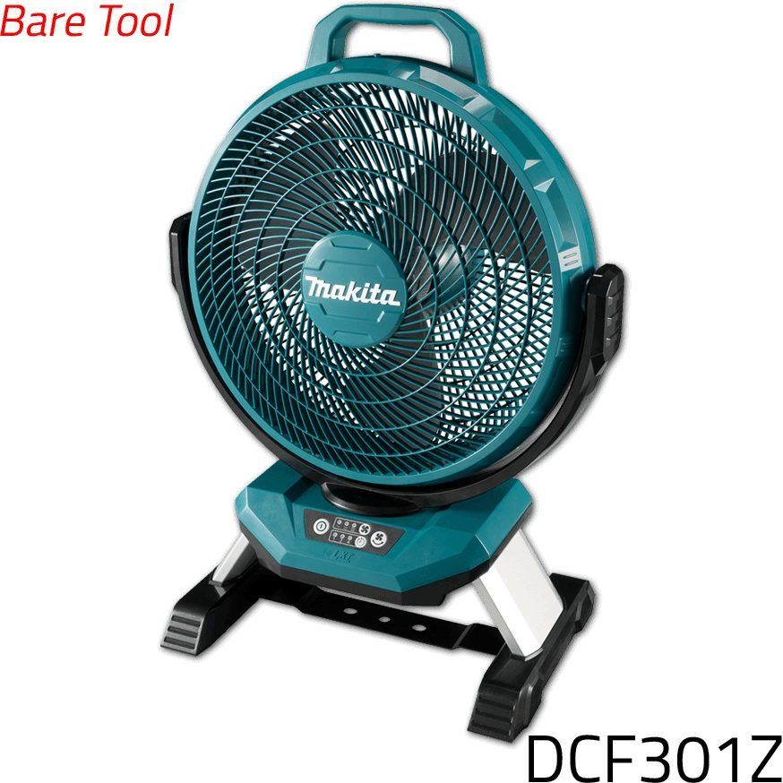 Makita Makita DCF301Z AC/DC (Corded/Cordless) 18V Jobsite Fan (LXT Series) [Bar, Power Tools Batteries & Chargers — Southend