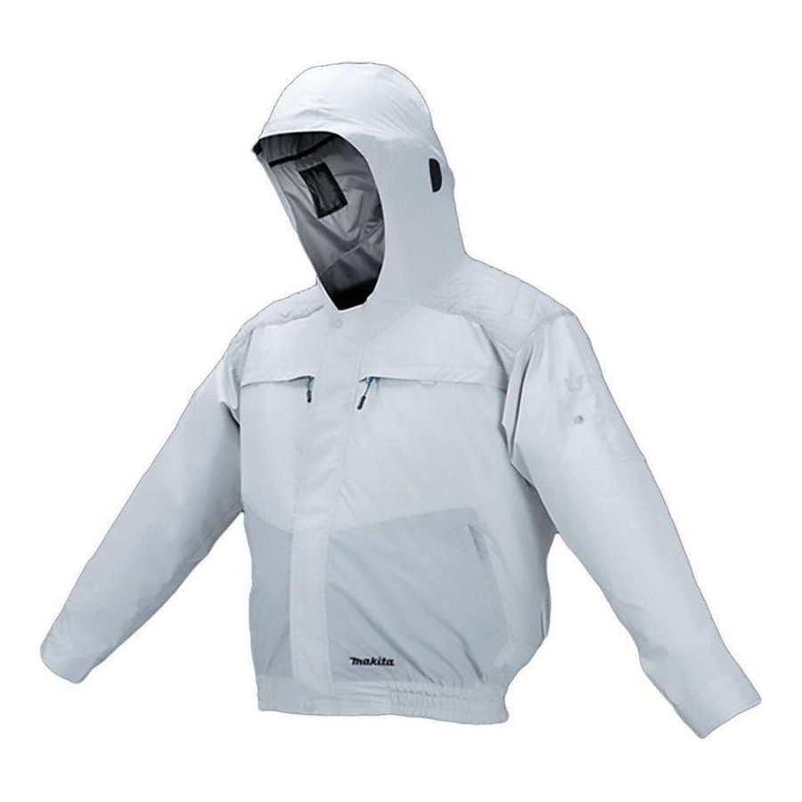 Makita Makita DFJ407Z Cordless Fan Jacket, Titanium-Coated Polyester W/ Hood (L, Power Tools Batteries & Chargers — Southend