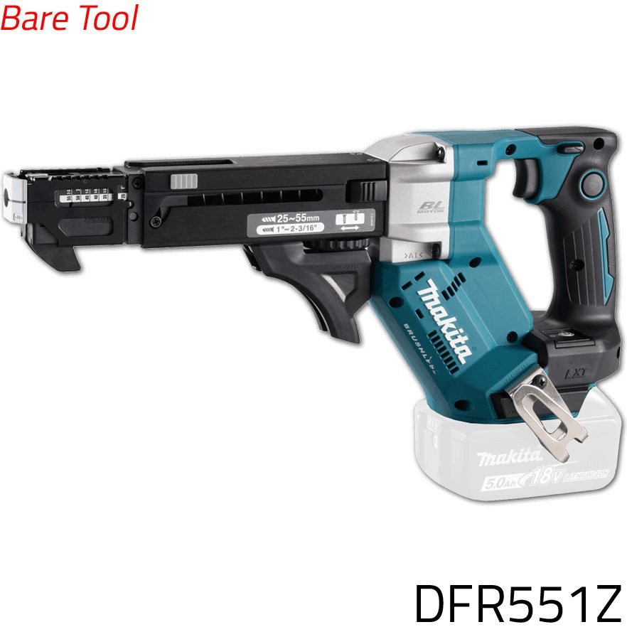 Makita Makita DFR551Z 18V 55mm Cordless Auto Feed Screwdriver [Bare] (LXT), Power Tools — Southend Philippines