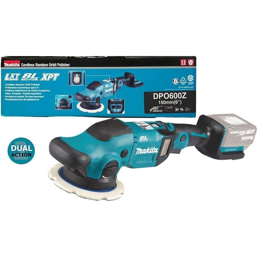 Makita DPO600Z 18V Cordless Random Orbit / Dual Action Polisher (LXT-Ser