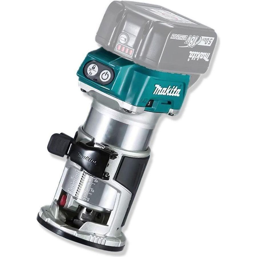 Makita Makita DRT50Z 18V Cordless Brushless Laminate Trimmer / Palm Router (LXT, Power Tools Routers & Planers — Southend Phi