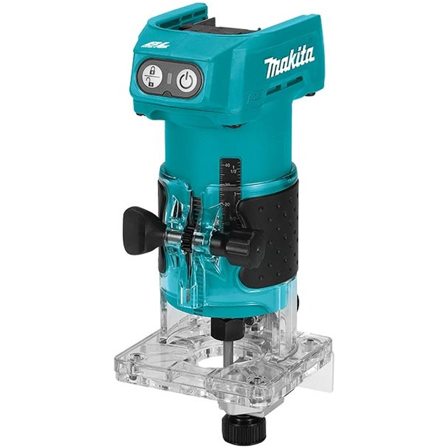 Makita Makita DRT52Z 18V Cordless Brushless Laminate Trimmer / Palm Router (LXT, Power Tools Routers & Planers — Southend Phi