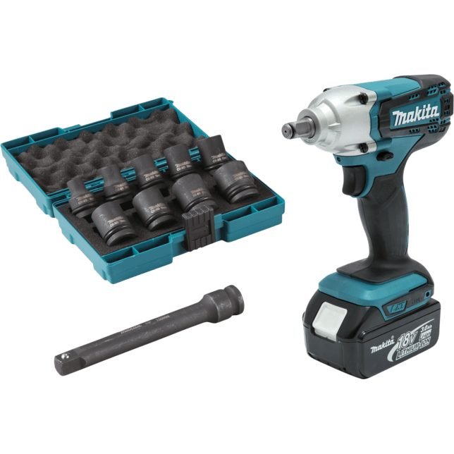Makita DTW190JX1 18V Cordless Impact Wrench (LXT-Series)