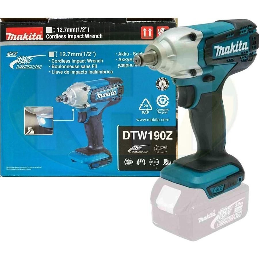 Makita Makita DTW190Z Cordless Impact Wrench (LXT Series) [Bare], Power Tools Drills & Drivers — Southend Philippines