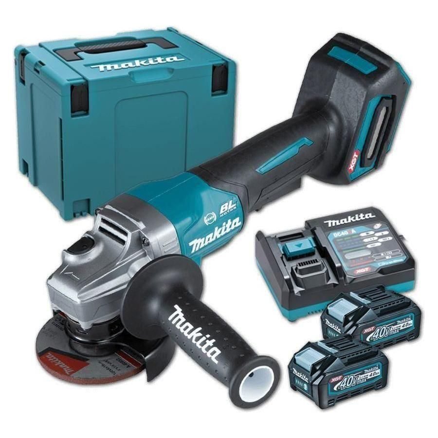 Makita GA011GD201 40V Cordless Brushless Angle Grinder (XGT-Series)