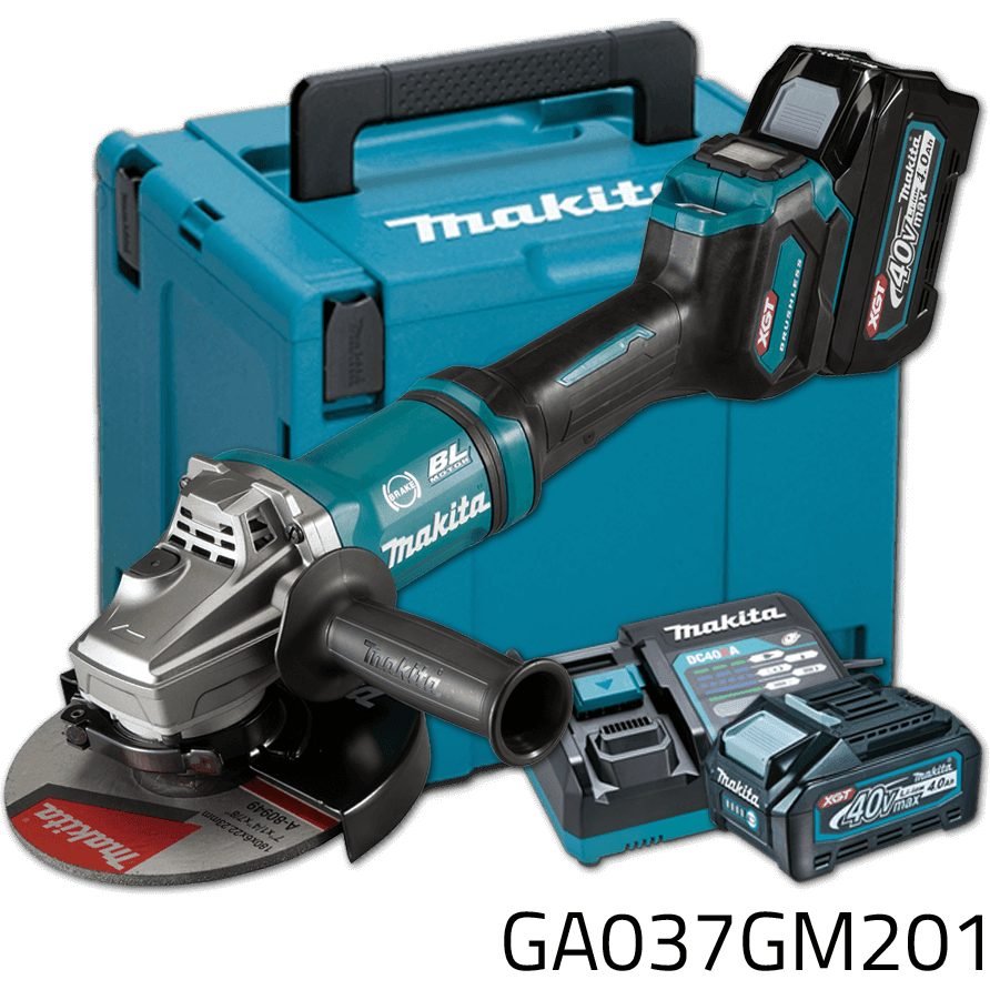 Makita Makita GA037GM201 40V Cordless Angle Grinder XGT, Power Tools Grinders — Southend Philippines