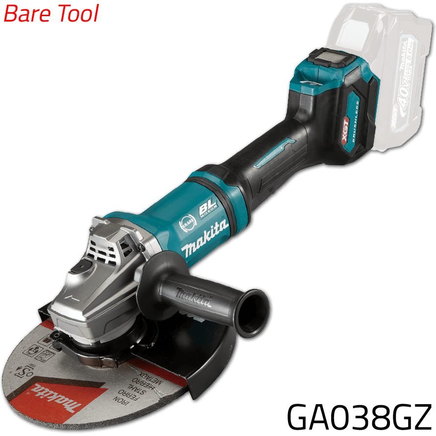 Makita Makita GA038GZ 40V Cordless Angle Grinder 9" XGT [Bare], Power Tools Grinders & Polishers — Southend Philippines
