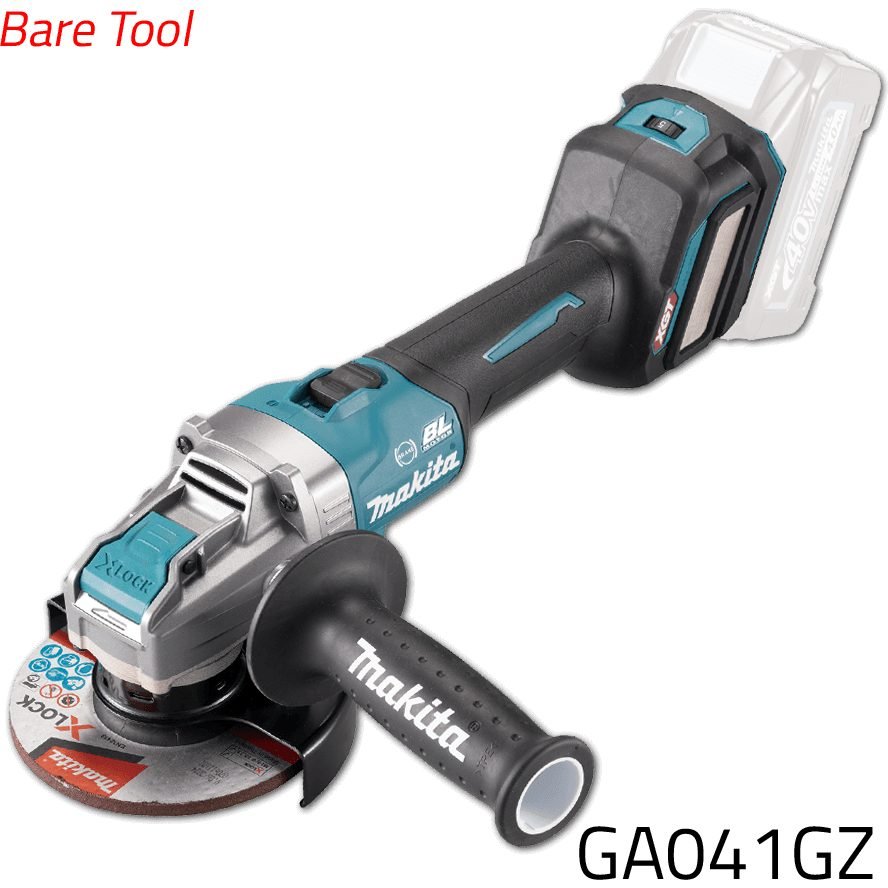Makita Makita GA041GZ Cordless Angle Grinder 5" X-Lock 40V XGT (Bare), Power Tools Laser Levels & Measuring — Southend Philip