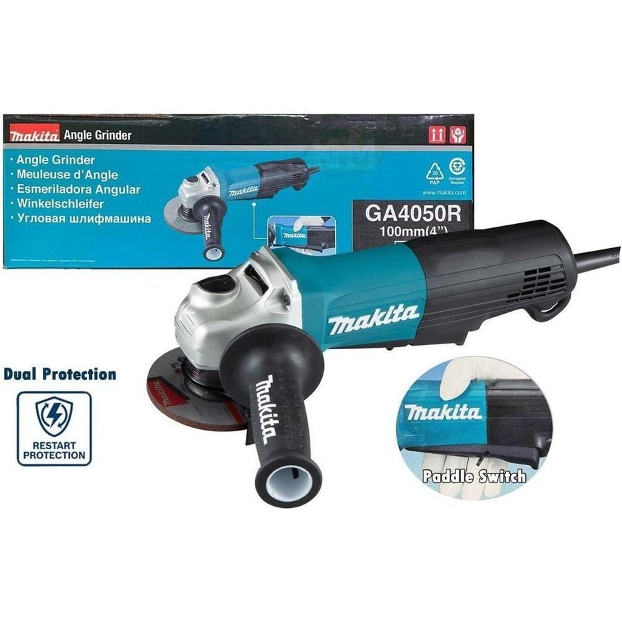 Makita Makita GA4050R Angle Grinder 4" (Paddle Switch) 1,300W, Power Tools Grinders & Polishers — Southend Philippines