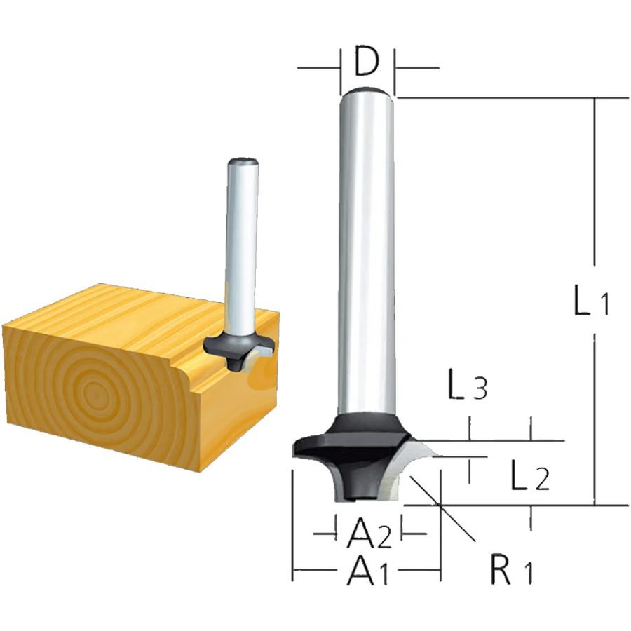 Makita Makita High Speed Steel Beading Router Bit (HSS), Power Tools Bits, Blades & Discs — Southend Philippines