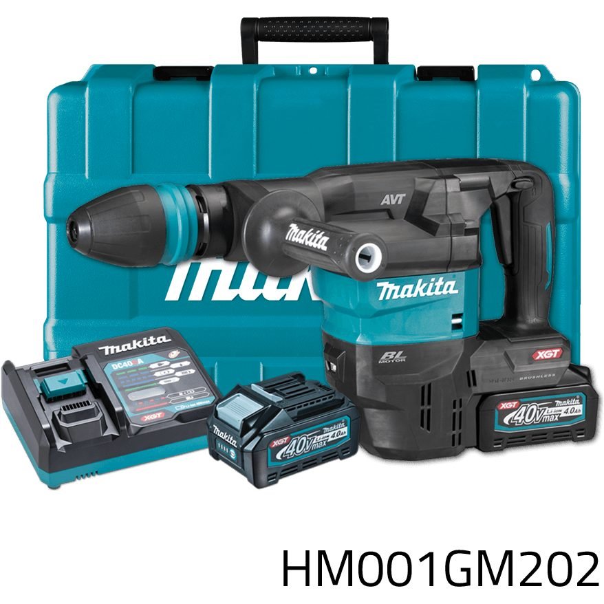Makita Makita HM001GM202 40V Cordless Demolition Hammer / Chipping Gun SDS-Max, Power Tools Rotary & Demolition Hammers — Sou