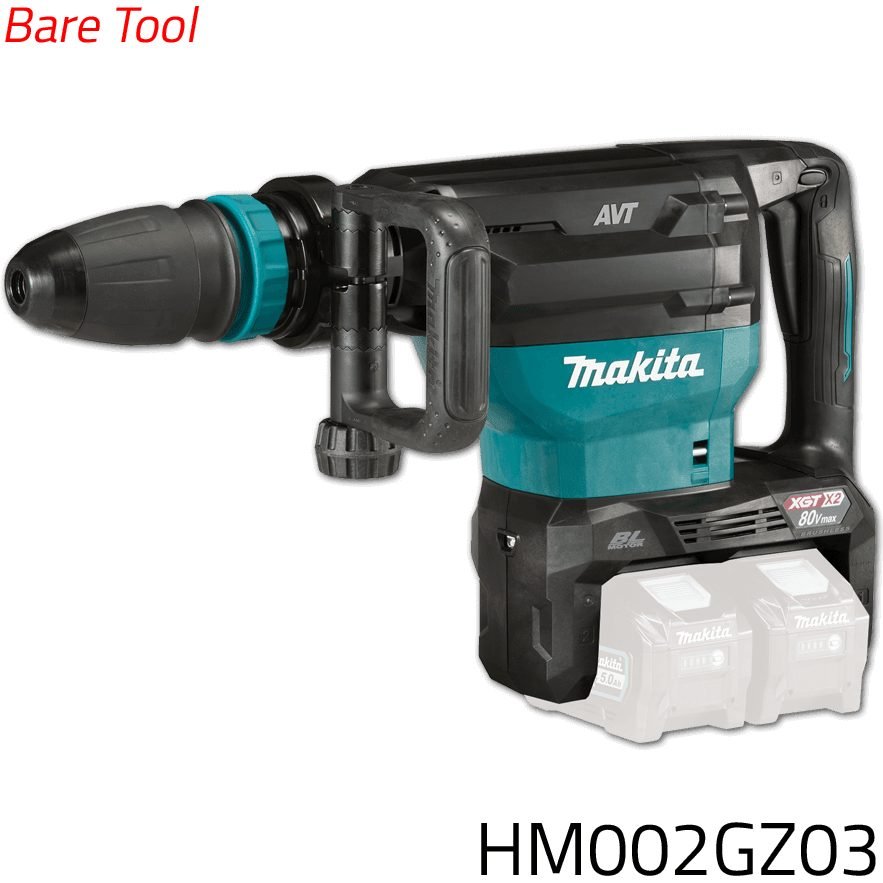 Makita Makita HM002GZ03 80V Cordless Chipping Gun / Demolition Hammer XGT (SDS-, Power Tools Rotary & Demolition — Southend P