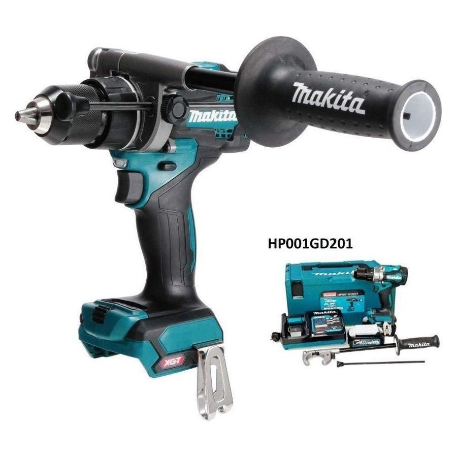 Makita Makita HP001GD201 40V Cordless Brushless Hammer Drill (XGT-Series), Power Tools Rotary & Demolition Hammers — Southend