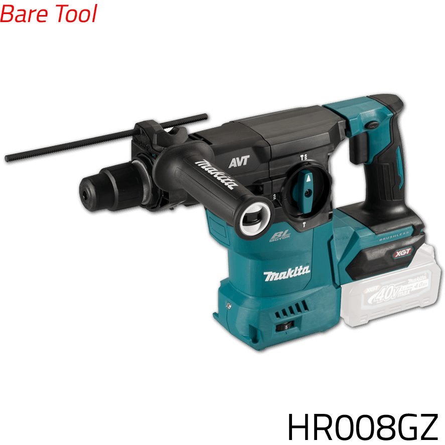 Makita Makita HR008GZ 40V Cordless SDS-Plus Rotary Hammer 30mm (XGT) [Bare], Power Tools Drills & Drivers — Southend Philippi
