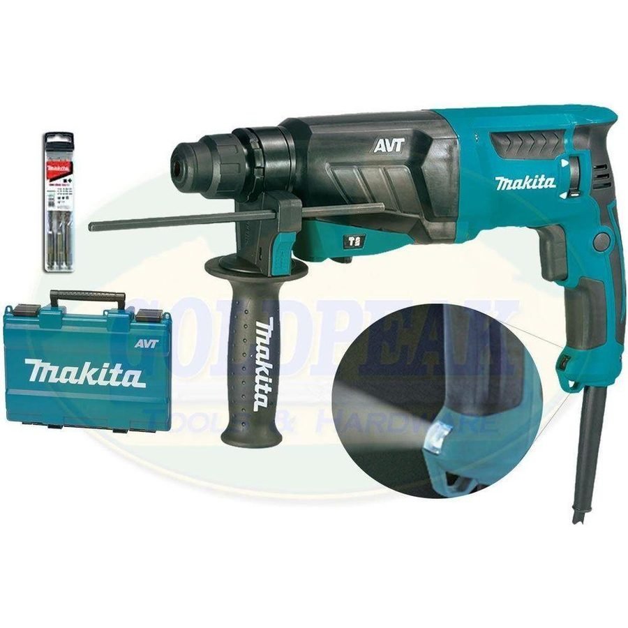 Makita Makita HR2631FX2 SDS-Plus Rotary Hammer (LED Light) 26mm 2.4J, Power Tools Rotary & Demolition — Southend Philippines