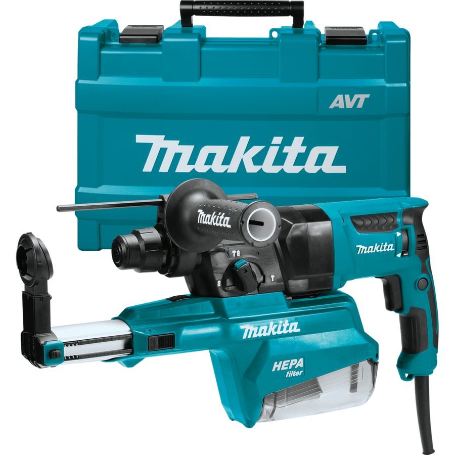 Makita Makita HR2651 3-Modes Rotary Hammer With Dust Extraction System 26mm 2.4, Power Tools Rotary & Demolition Hammers — So