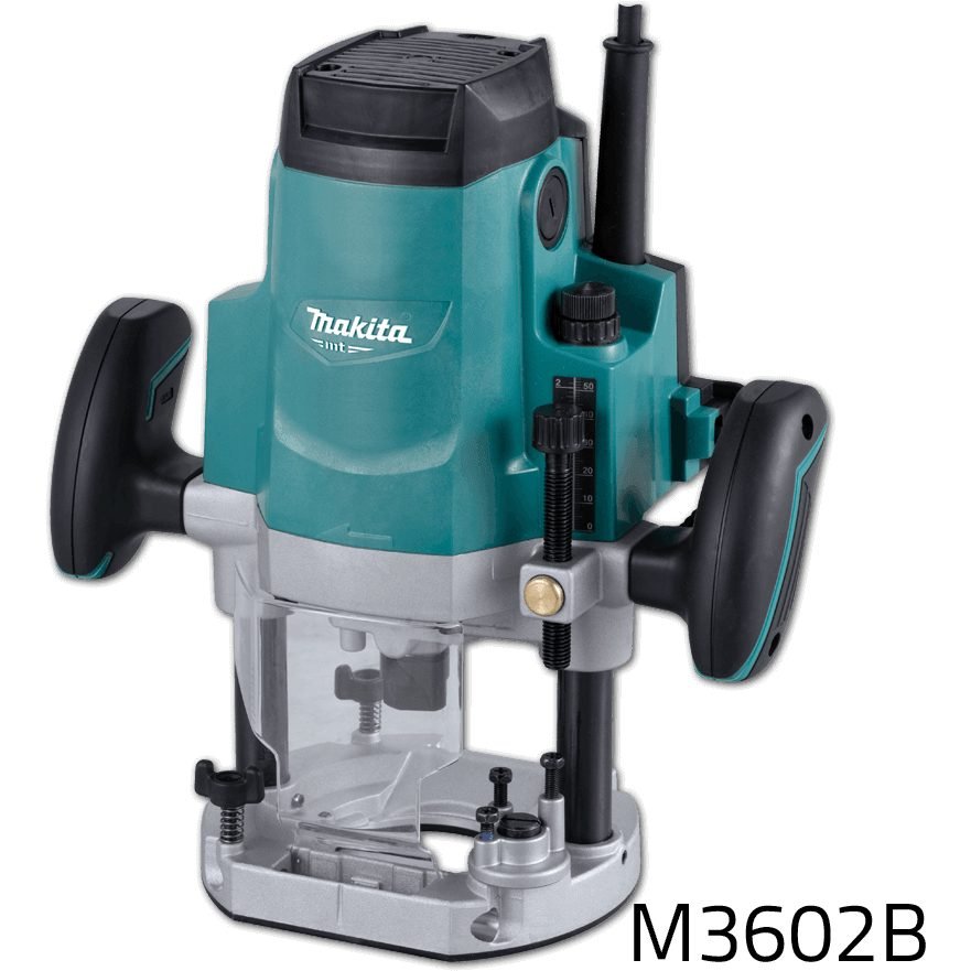 Makita Makita MT M3602B Plunge Router (1/4"&1/2") 1,650W, Power Tools Routers & Planers — Southend Philippines