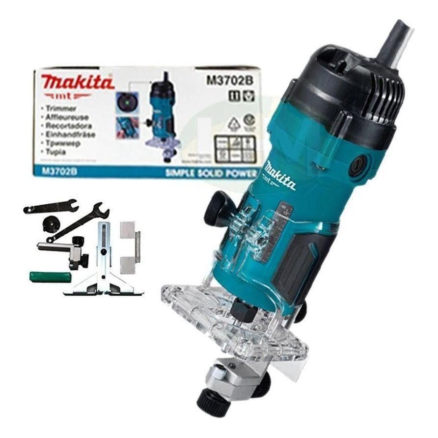 Makita Makita MT M3702B Palm Router 1/4" 530W (Soft Start), Power Tools Routers & Planers — Southend Philippines