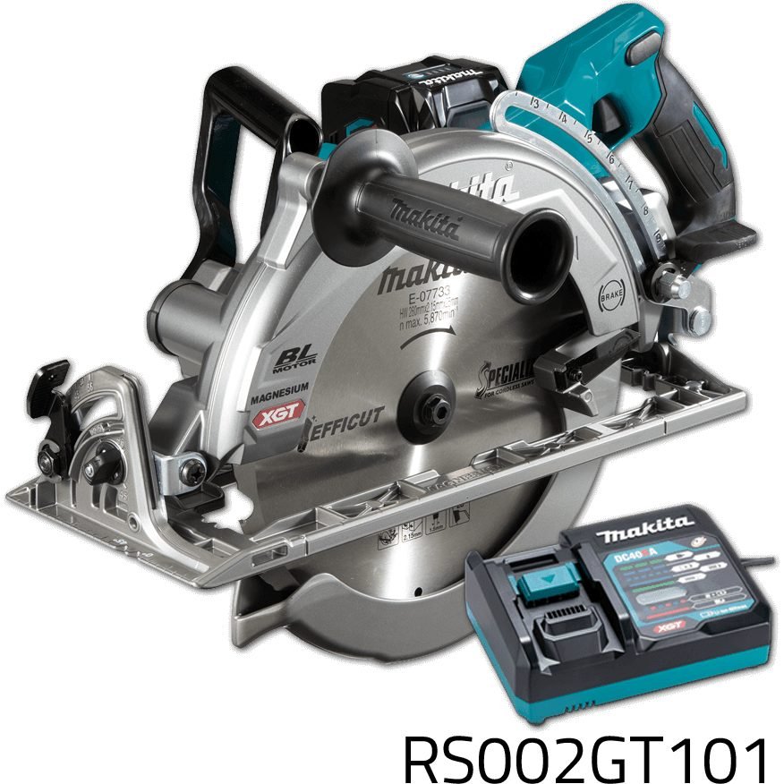 Makita Makita RS002GT101 40V Cordless Circular Saw (Rear Handle) XGT, Power Tools Saws — Southend Philippines