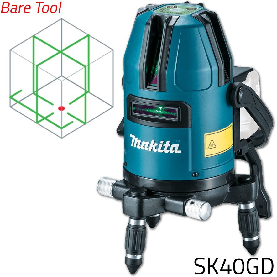 Makita Makita SK40GD Cordless Line Laser Level (Green) 12V CXT [Bare], Power Tools — Southend Philippines