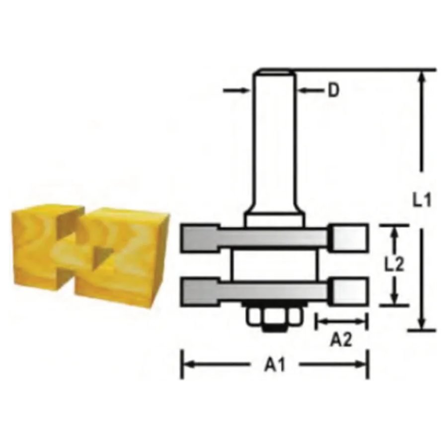 Makita TCT Board Jointing Router Bit