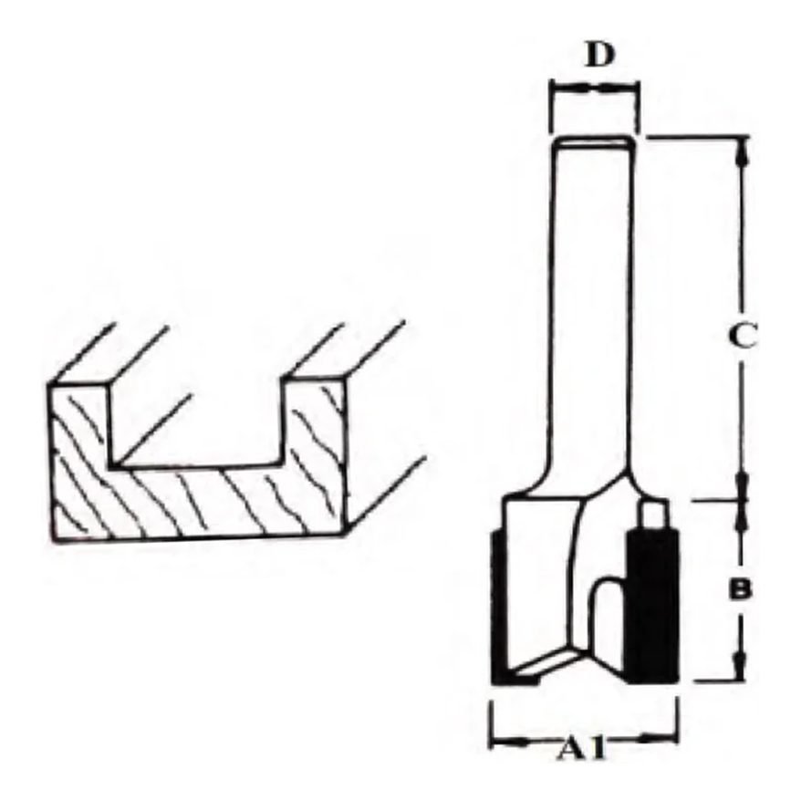 Makita Makita TCT Hinge Mortizing Router Bit, Power Tools Bits, Blades & Discs — Southend Philippines