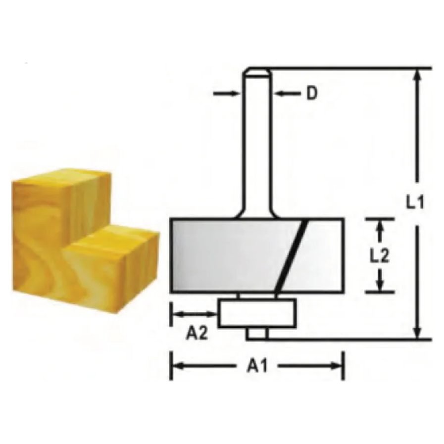 Makita TCT Rubbeting Router Bit