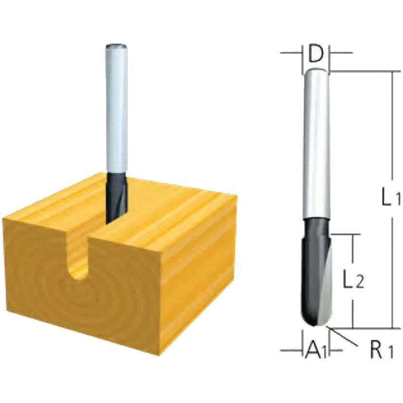 Makita TCT "U" Grooving Router Bit