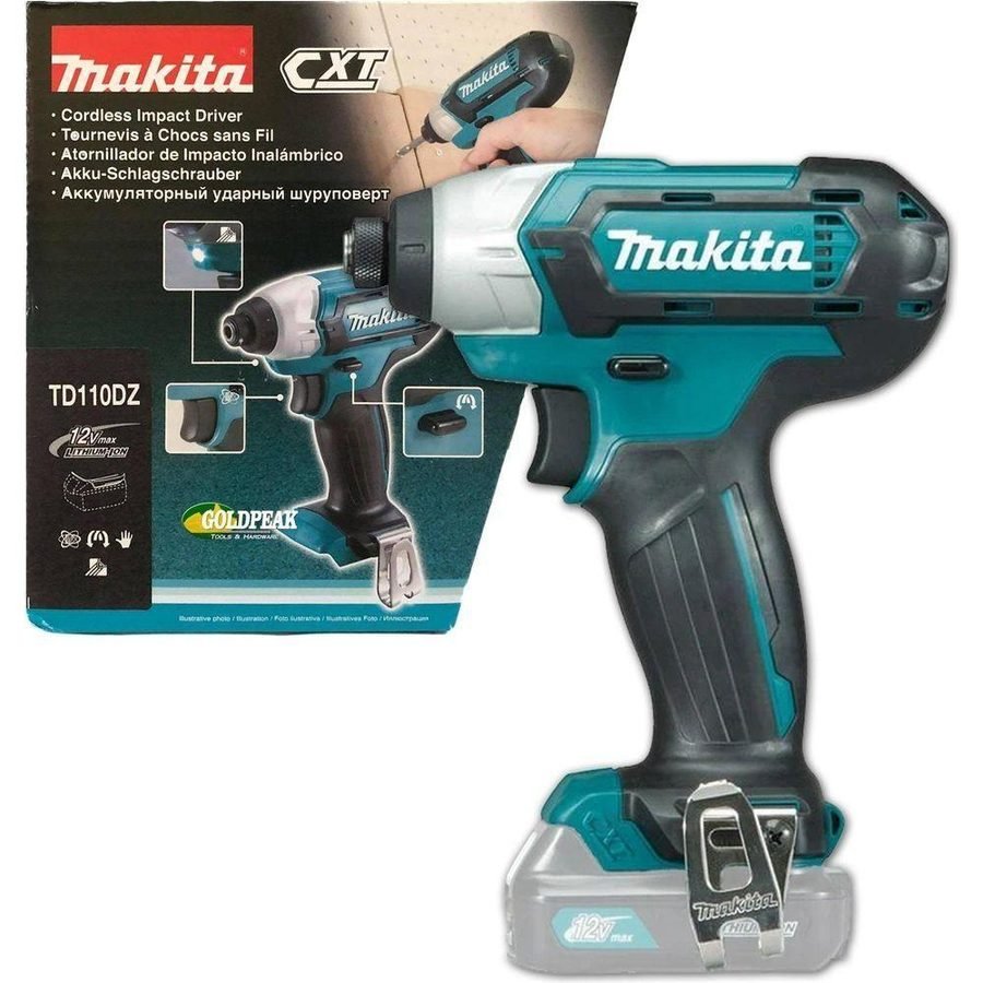 Makita Makita TD110DZ 12V Cordless Impact Driver [CXT-Series] (Bare), Power Tools Drills & Drivers — Southend Philippines