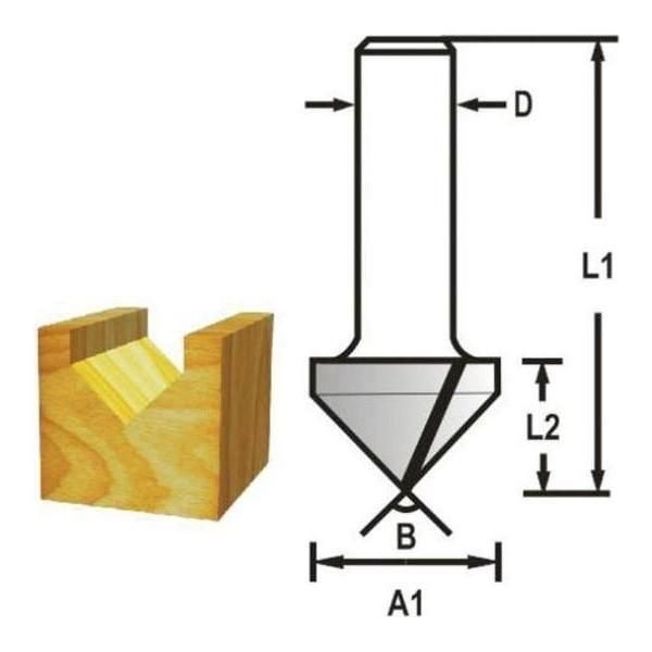 Makita Makita V-Groove Router Bit, Power Tools Routers & Planers — Southend Philippines