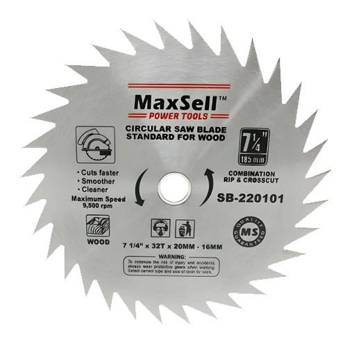 MaxSell MaxSell SB-220101 Combination Rip And Cross Cut Circular Saw Blade 7-1/4, Power Tools Bits, Blades & Discs — Southend