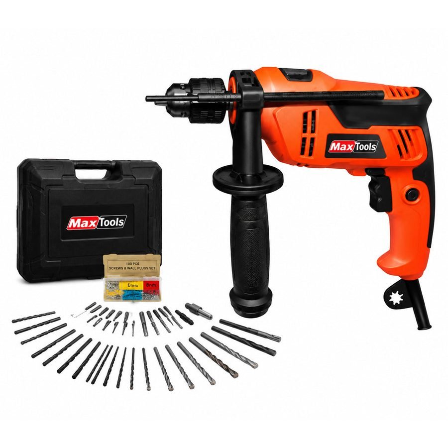 MaxTools MSD-1365VSR Hammer Drill 13MM With Accessories